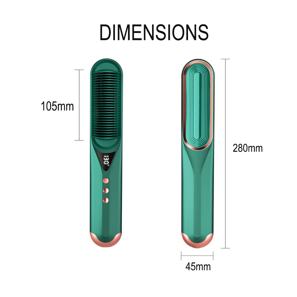 2-in-1 Hot Hair Comb Negative Ion Hair Straightener Curler- EU, UK, US Plug_10