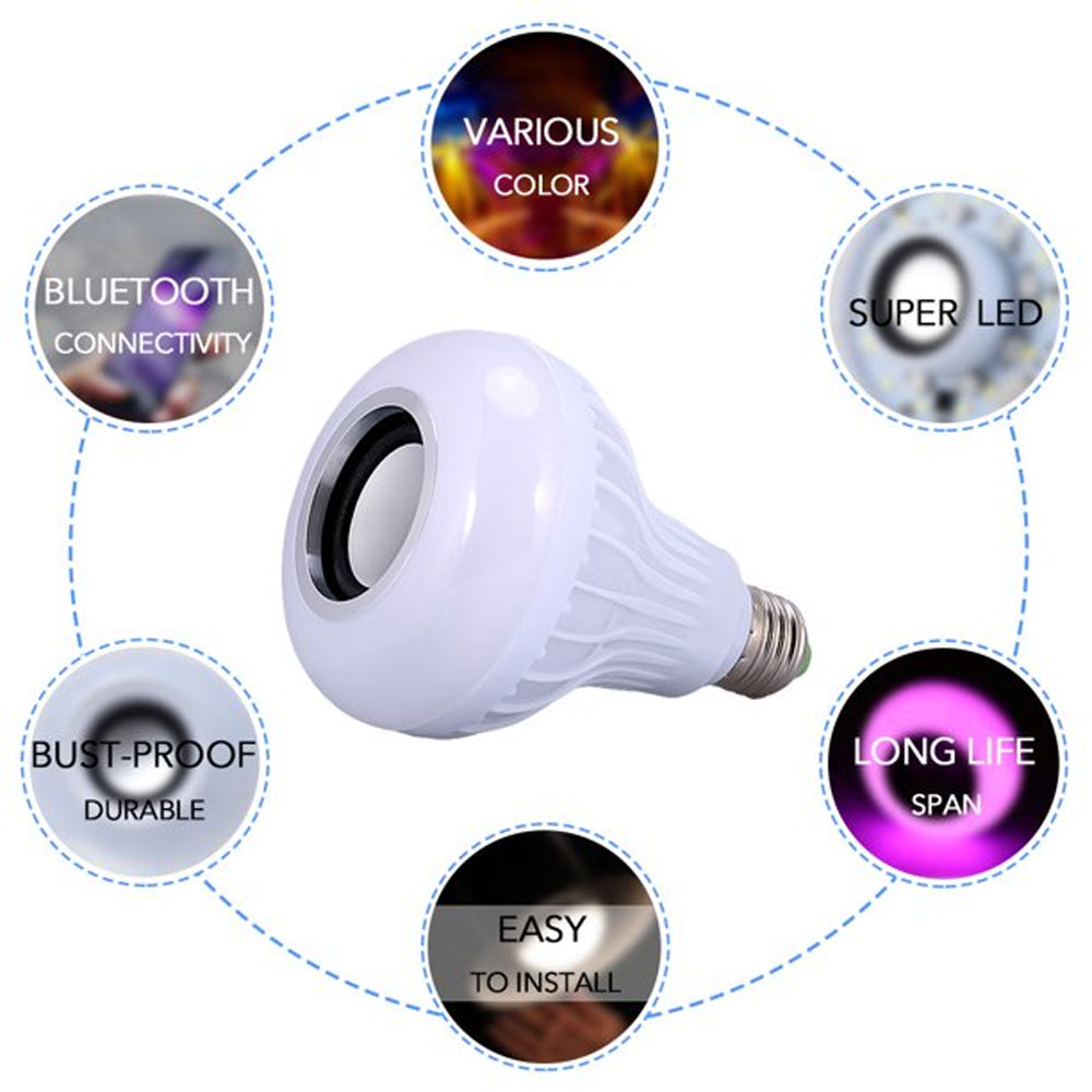 E27 Wireless Remote Control Mini Smart LED Audio Speaker_10