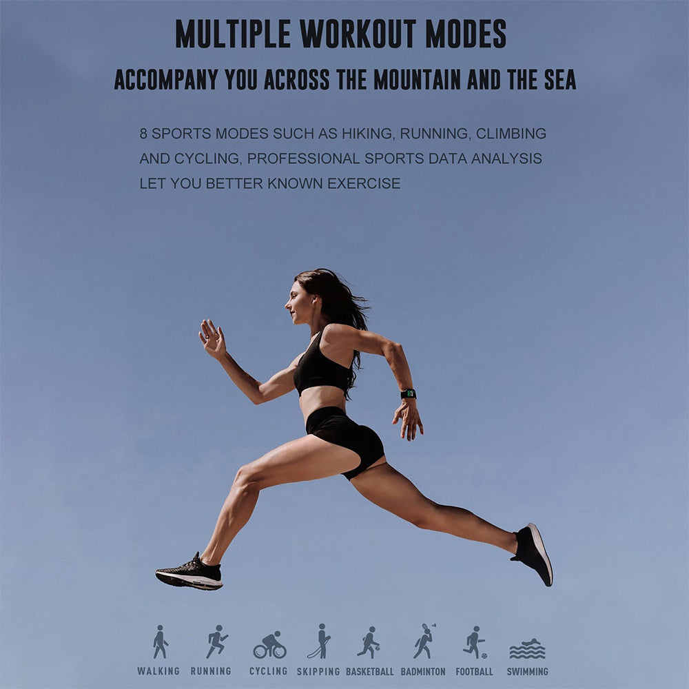 Full Touch Large Screen Fitness and Activity Smartwatch- USB Charging_16