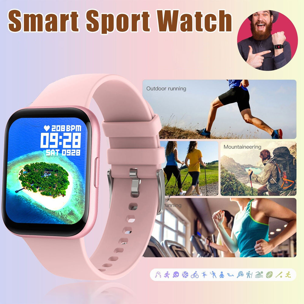 Full Touch Large Screen Fitness and Activity Smartwatch- USB Charging_15