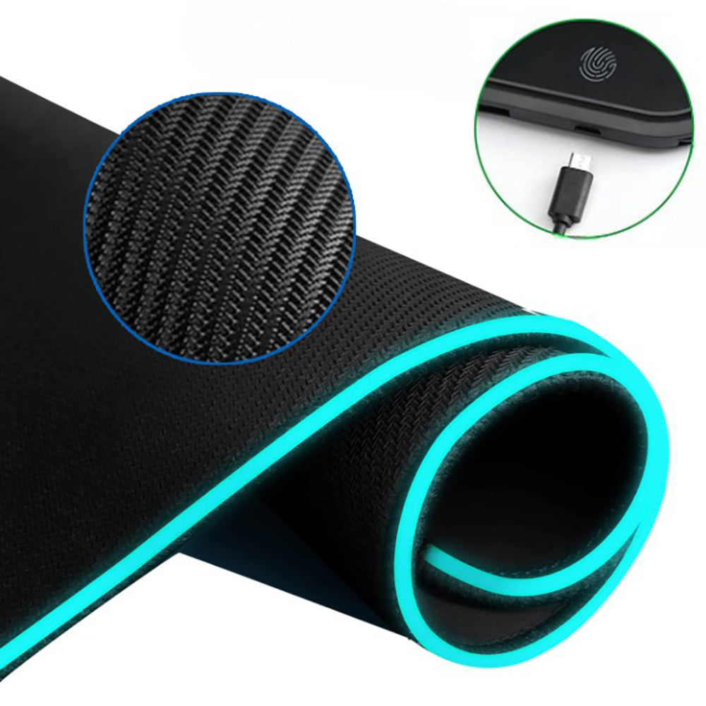 RGB Gaming Mouse Pad with 15W Fast Wireless Charging for Home & Office - USB Plugged In_2