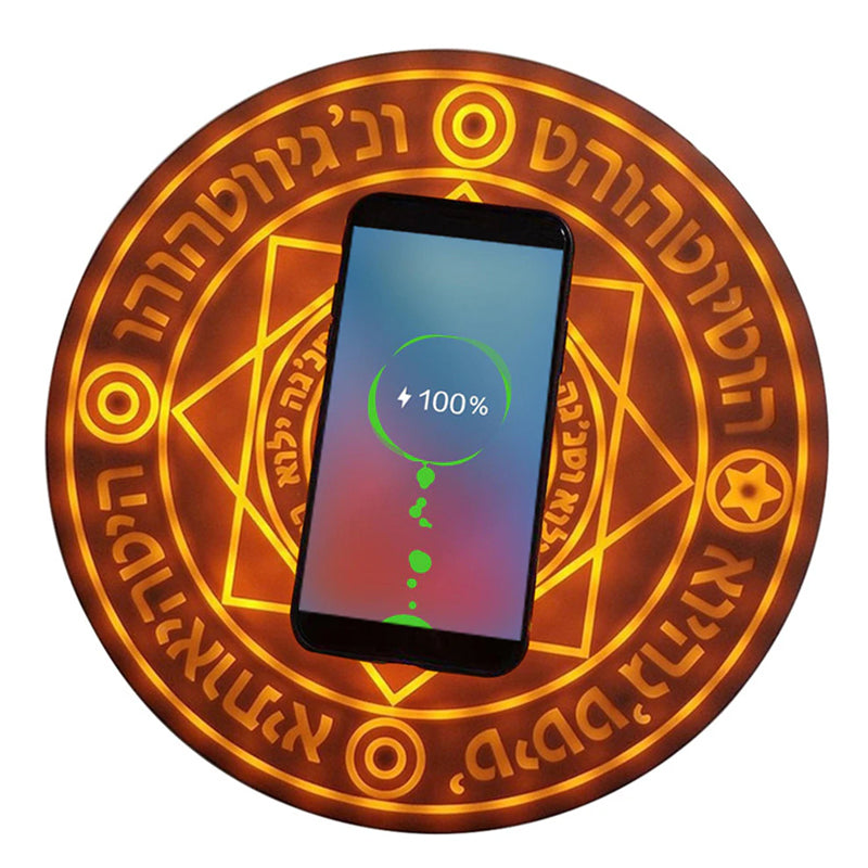 10W Creative Pattern Magic Array Wireless Charging Pad With Sound Effect_9